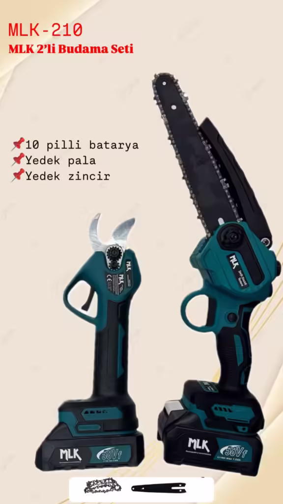 MLK-210 MLK 2’Lİ AKÜLÜ BUDAMA SETİ AKÜLÜ